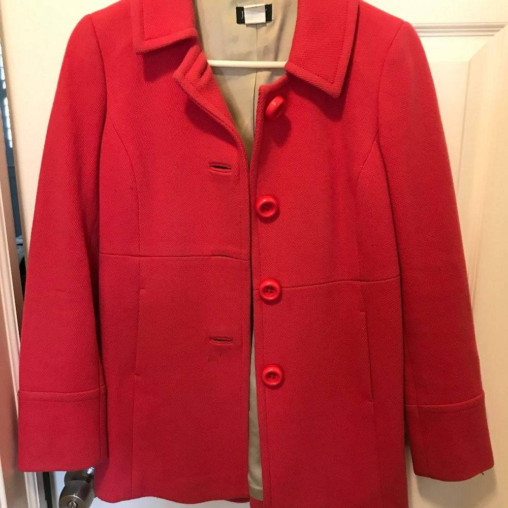 J Crew Pink Pea Coat